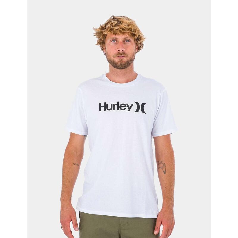 Camisetas para Hombre Hurley Evd wash core oao solid Blanco