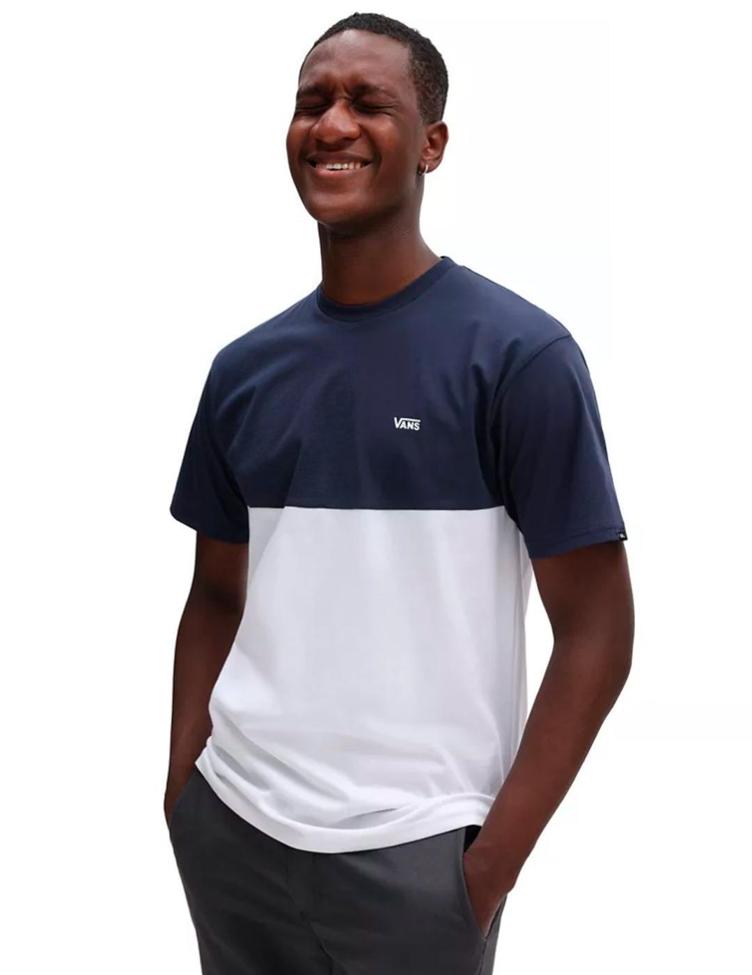 T-shirt Homme Vans Colorblock Blanc 1/5