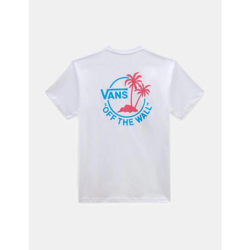 Camisetas para Hombre Vans Classic mini dual palm ii Blanco