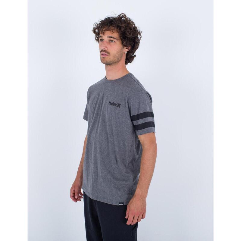 Camisetas para Hombre Hurley Oceancare block party Gris