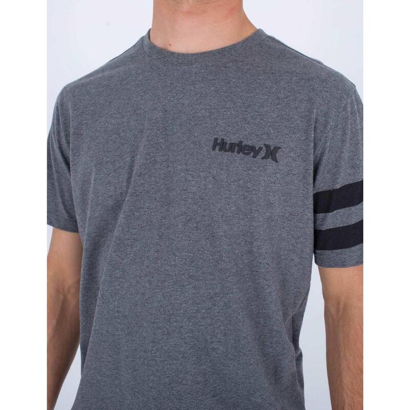 Camisetas para Hombre Hurley Oceancare block party Gris