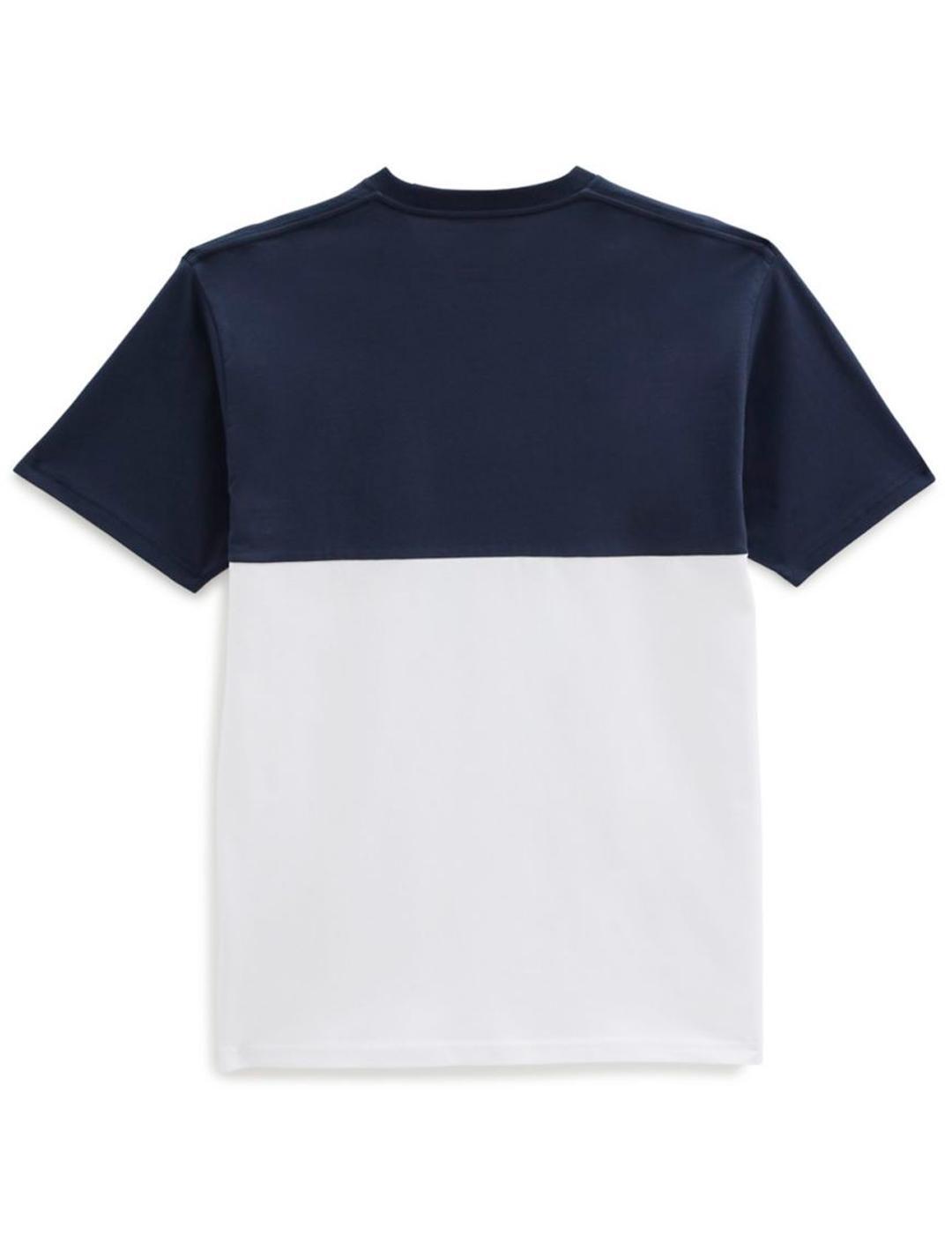 T-shirt Homme Vans Colorblock Blanc 4/5