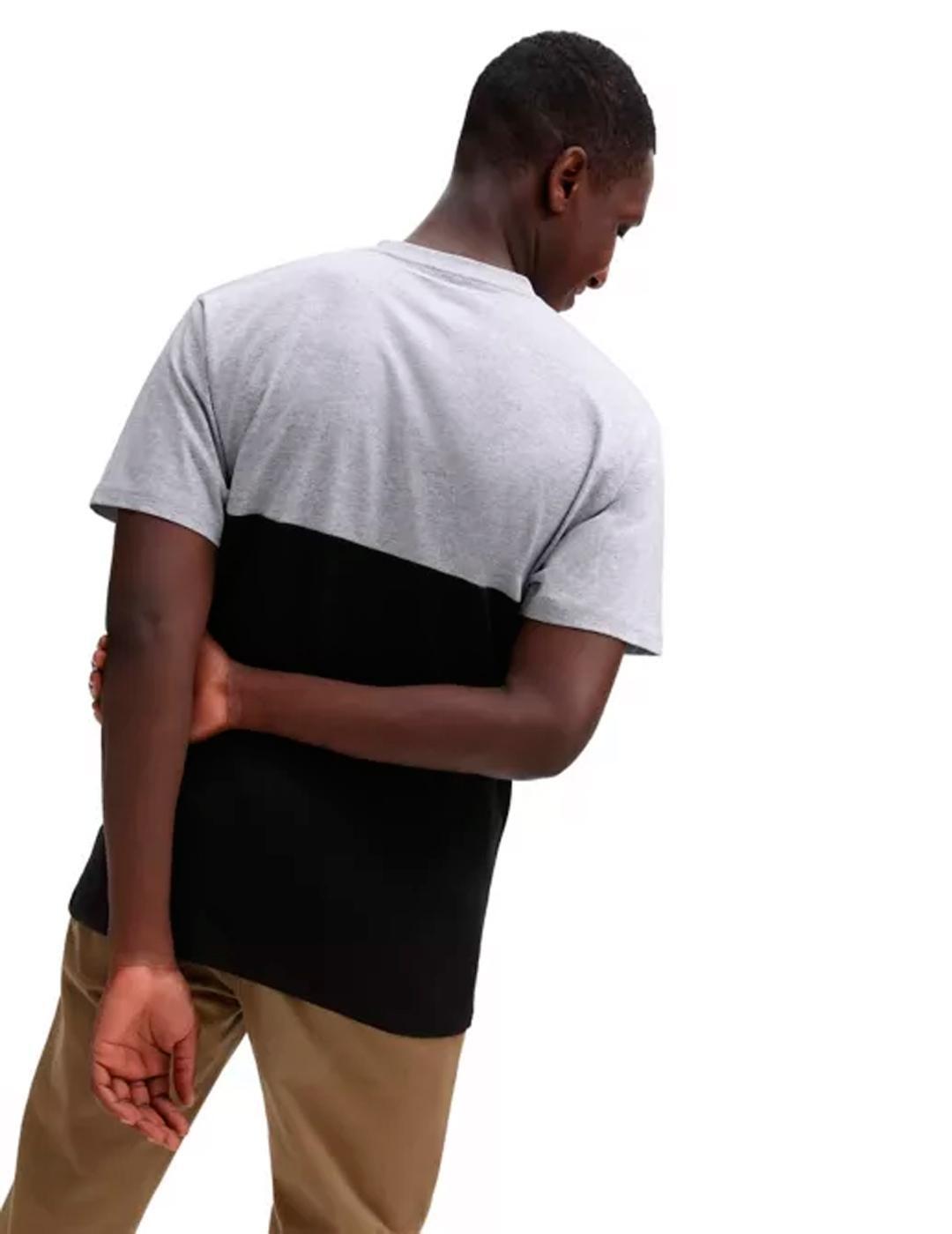 T-shirt Homme Vans Colorblock Gris 2/5