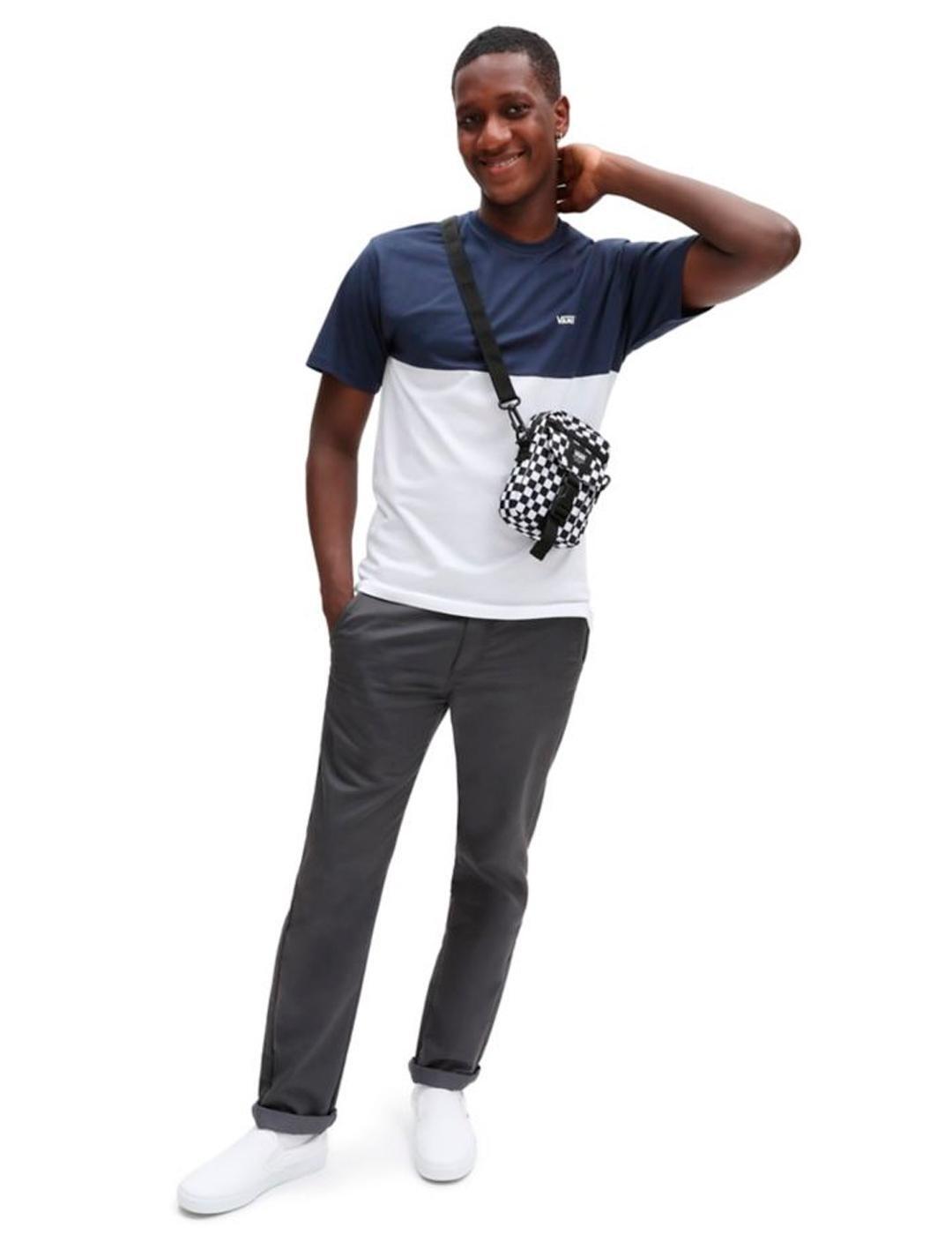 T-shirt Homme Vans Colorblock Blanc 5/5