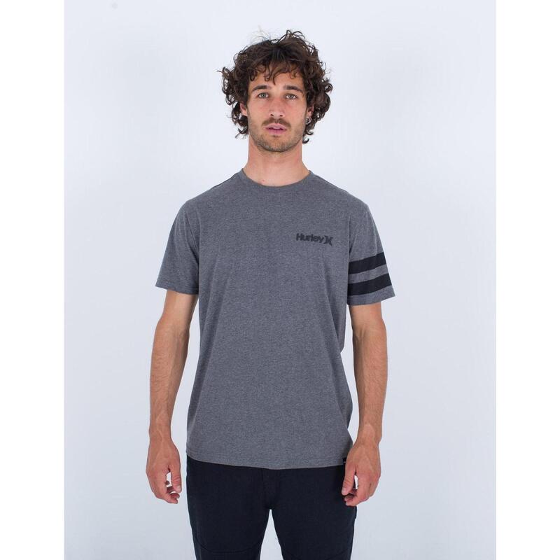 Camisetas para Hombre Hurley Oceancare block party Gris