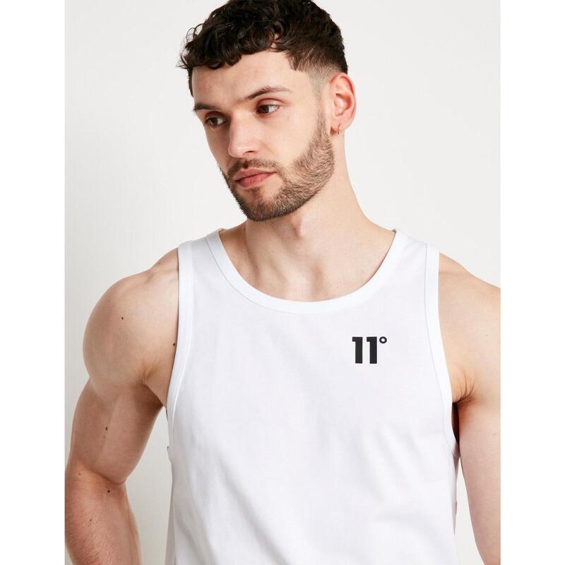 Camisetas tirantes para Hombre Eleven degrees Core vest Blanco