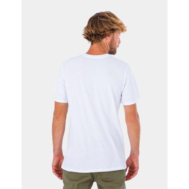 Camisetas para Hombre Hurley Evd wash core oao solid Blanco