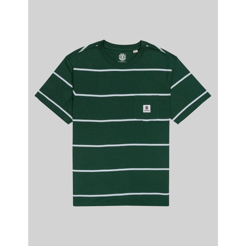 Camiseta Hombre Element  basic pocket label Verde