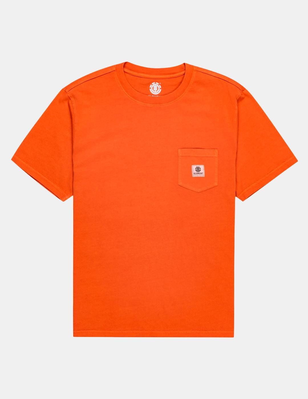 Camiseta Hombre Element Basic pocket pigment Naranja 7/7