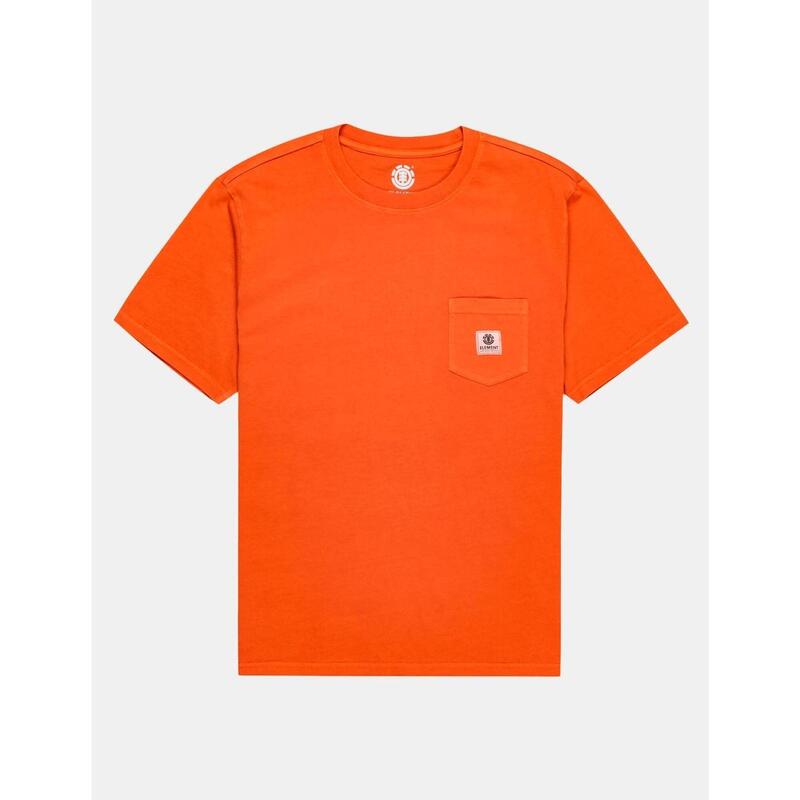 Camiseta Hombre Element Basic pocket pigment Naranja