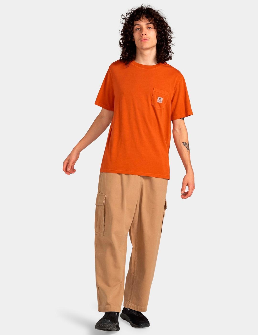 Camiseta Hombre Element Basic pocket pigment Naranja 5/7