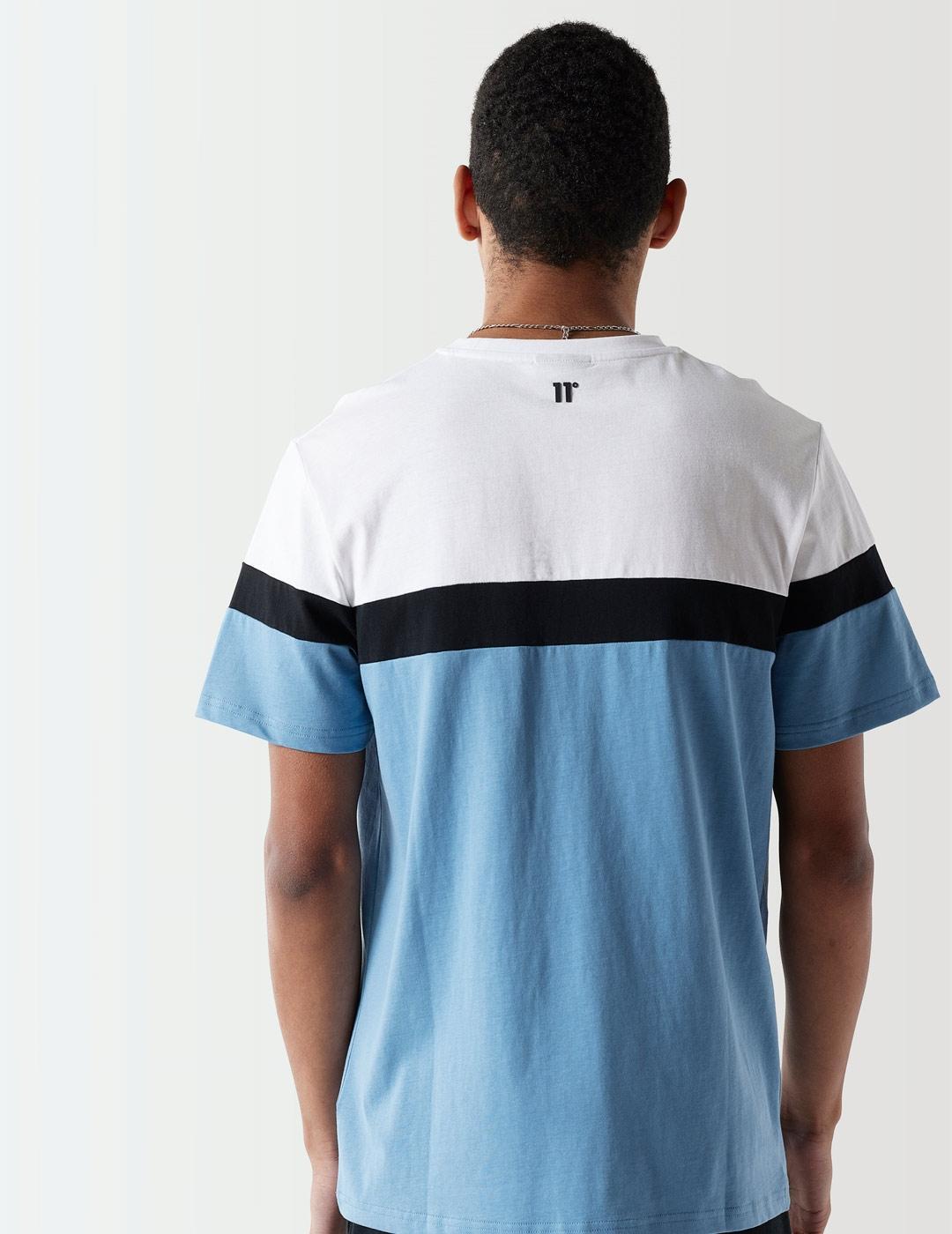 Camisetas para Hombre Eleven degrees Triple panel Azul 2/5