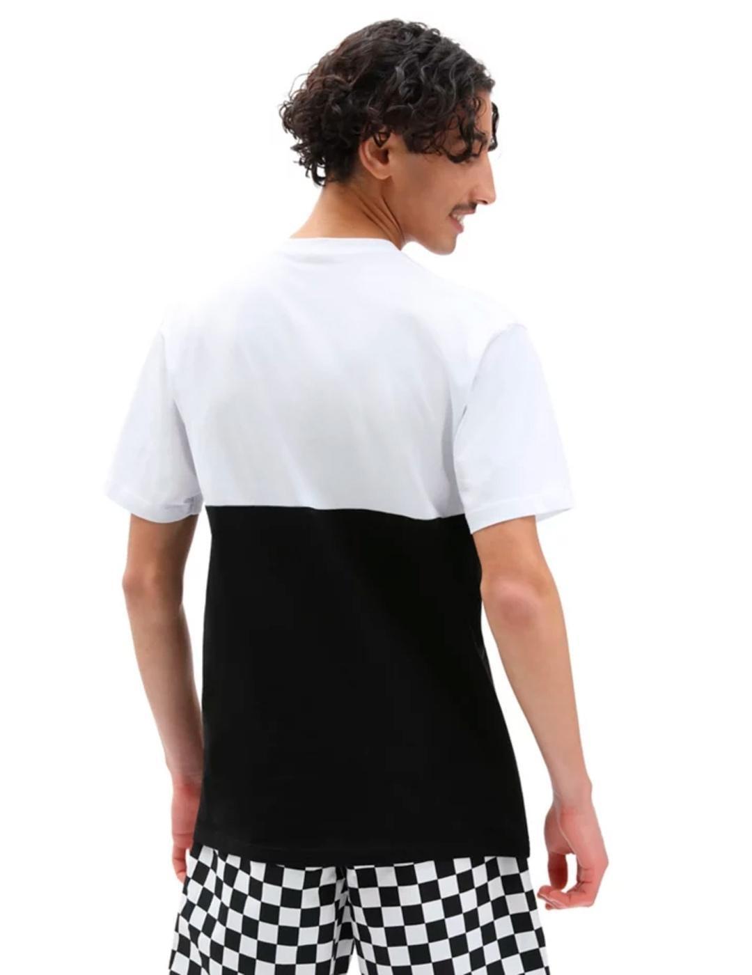 Camiseta Masculina Vans Colorblock Preto. 2/5