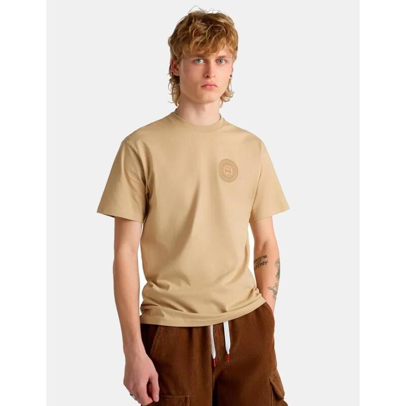 Camiseta Hombre Vans Spitfire wheels Beige