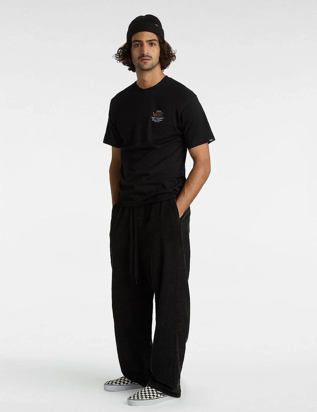 Camiseta Hombre Vans Holder st classic Negro 4/6