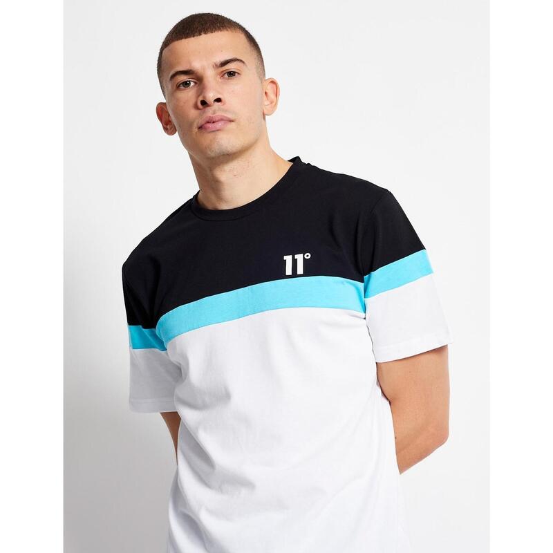 Camiseta 11º TRIPLE PANEL- White / Black / Capr