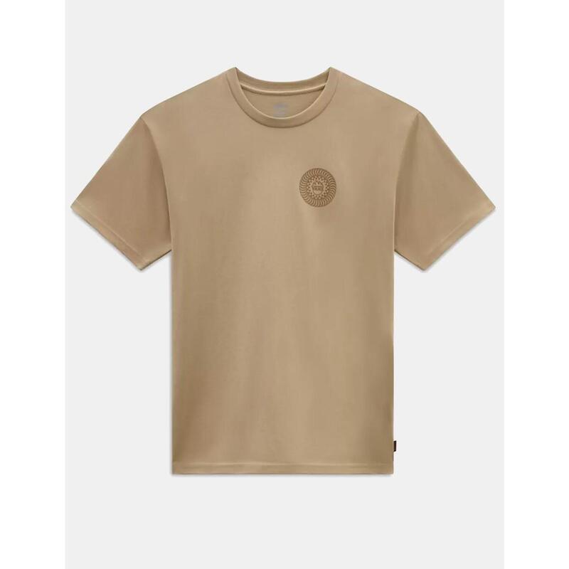 Camiseta Hombre Vans Spitfire wheels Beige