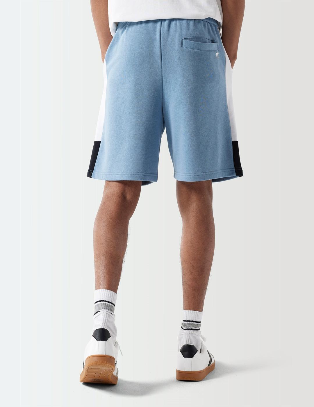 Bermudes pour hommes Eleven degrees Triple panel Bleu 2/6
