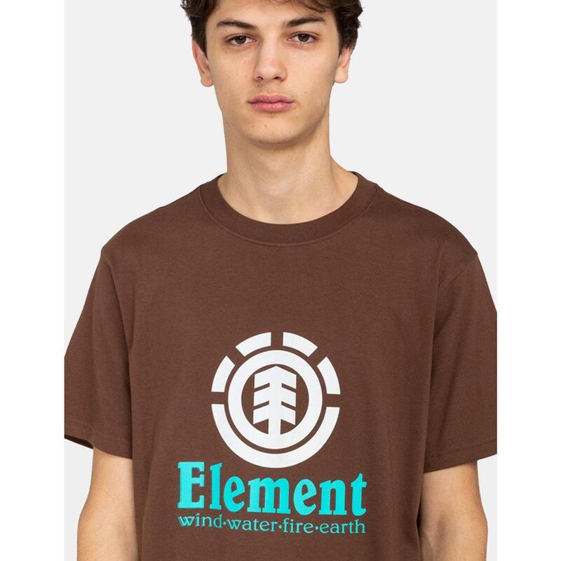 Camisetas para Hombre Element Vertical Marrón