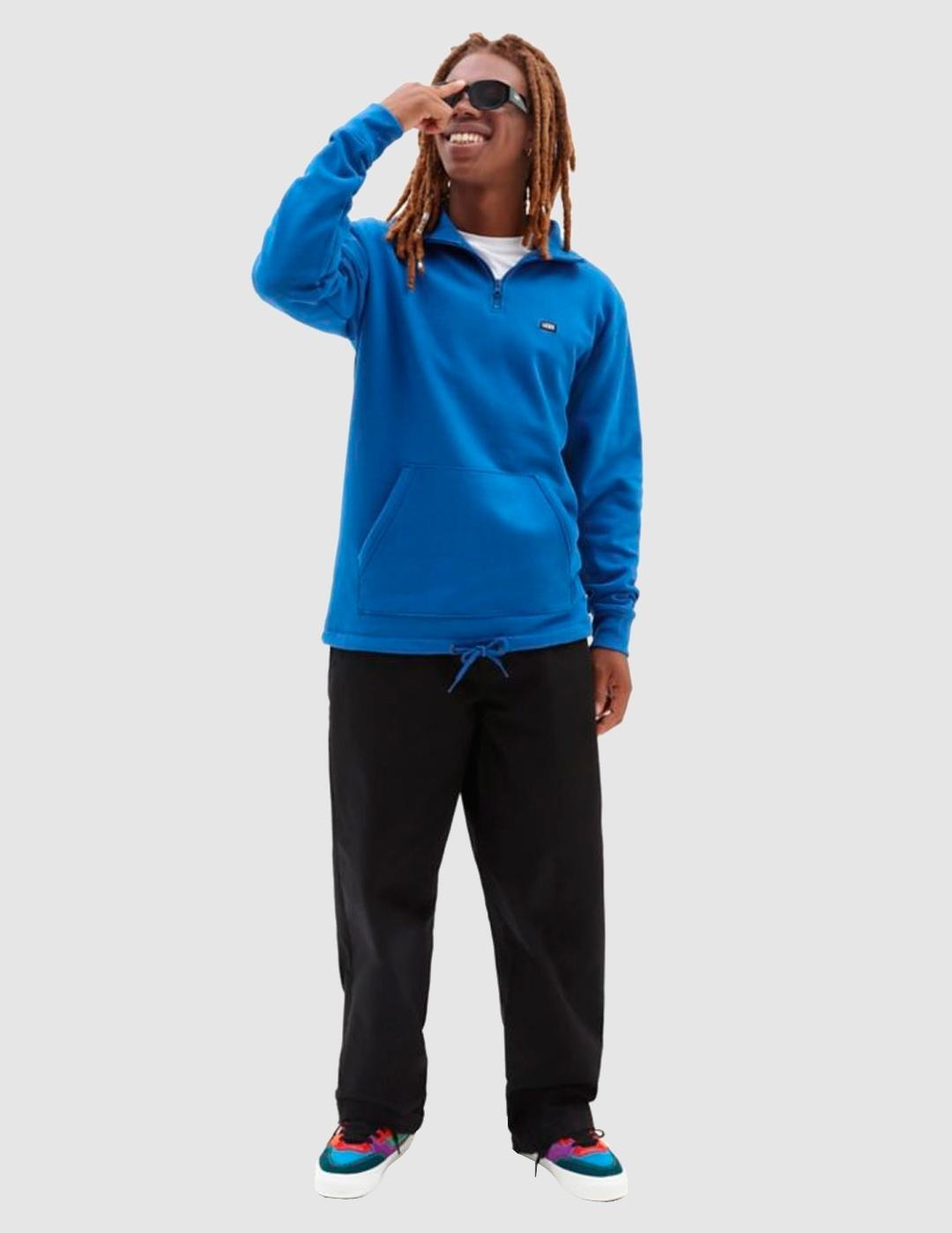 Felpa Uomo Vans Quarter zip versa Blu 3/5