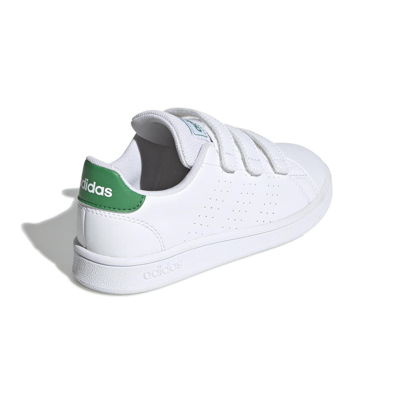 Seconde vie - Baskets à scratch enfant - ADIDAS ADVANTAGE blanc - EXCELLENT