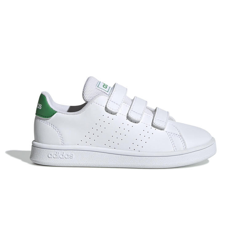 Seconde vie - Baskets à scratch enfant - ADIDAS ADVANTAGE blanc - EXCELLENT