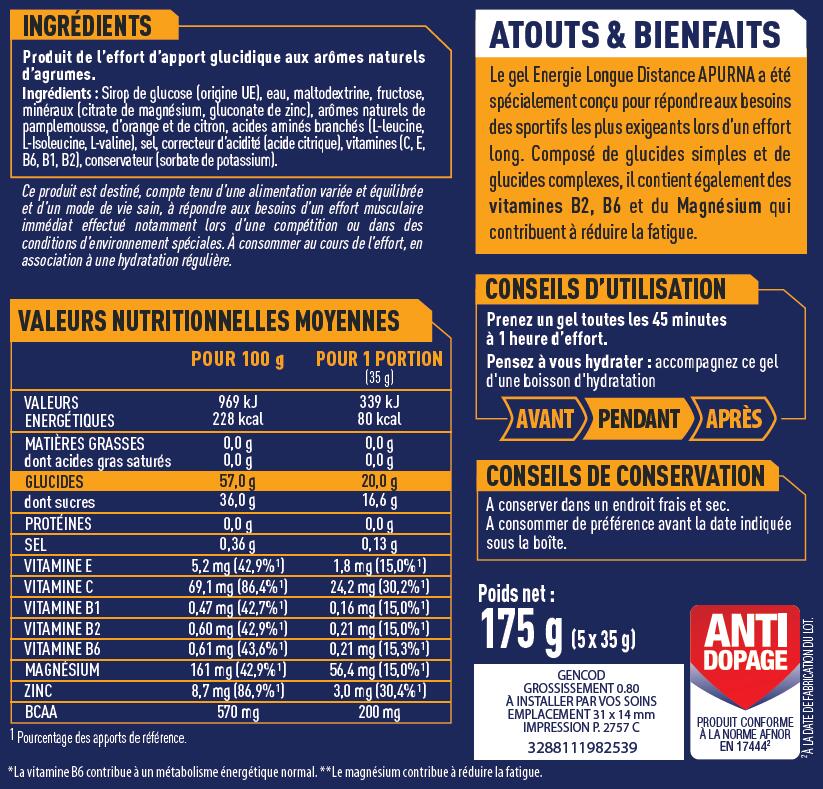 Gel Longue Distance (Etui 5 x 35g) | Agrumes 3/4