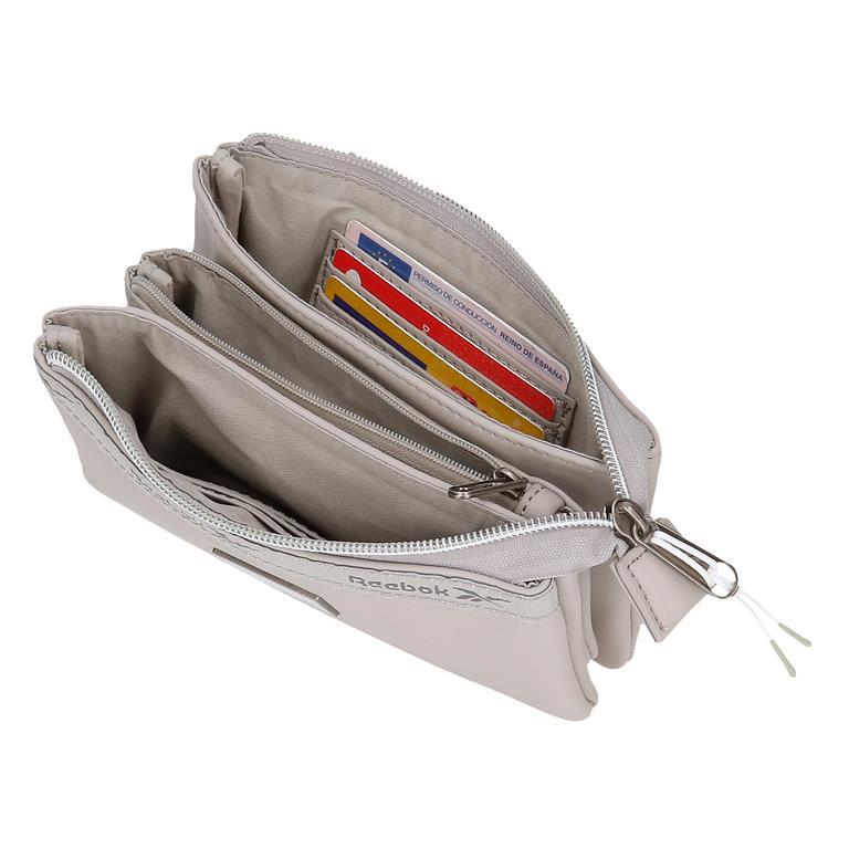 Monedero tres compartimentos Mujer Reebok Tina Gris 5/5