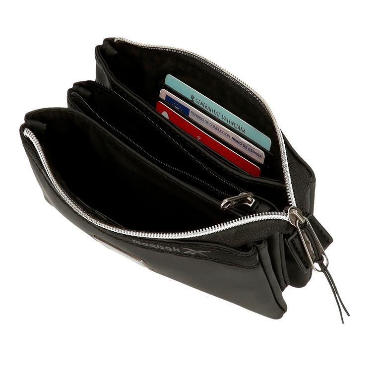 Monedero tres compartimentos Mujer Reebok Tina Negro 5/6