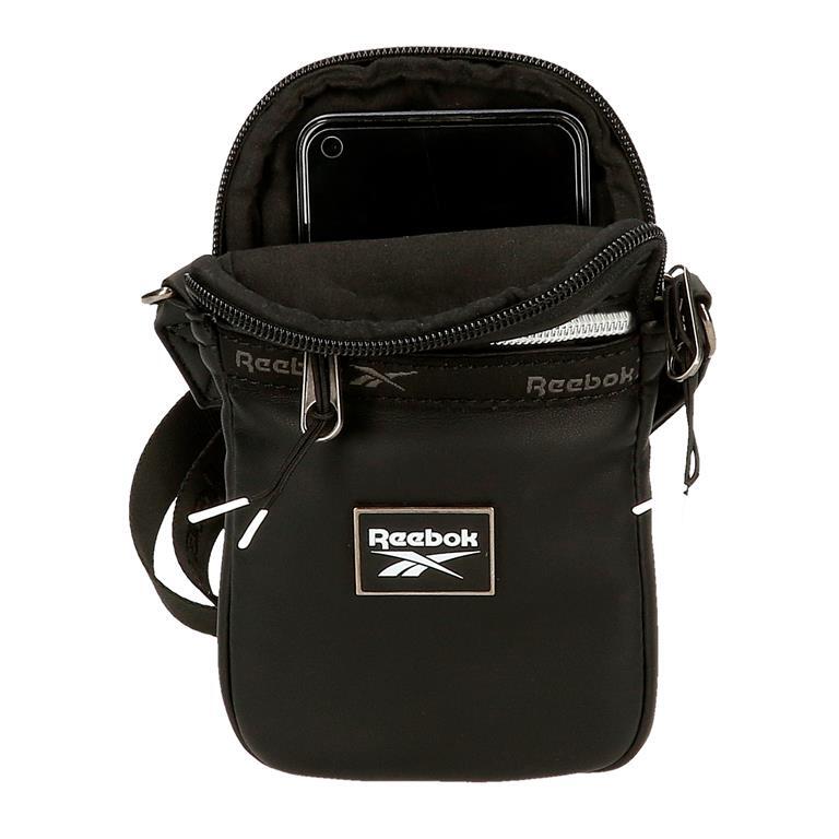 Bandolera portamovil Mujer Reebok Tina 17cm Negro