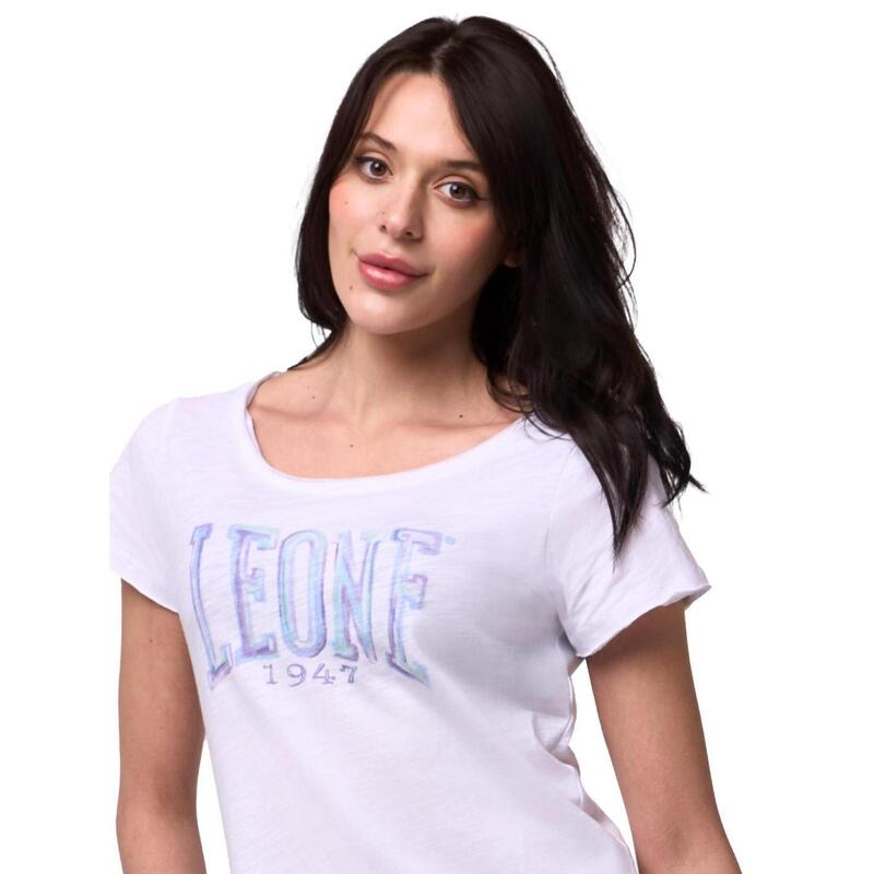 Leone Blauw dames t-shirt met korte mouwen