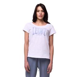 Leone Blauw dames t-shirt met korte mouwen