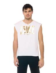 T-shirt sans manches homme coupe brute Leone New Gold