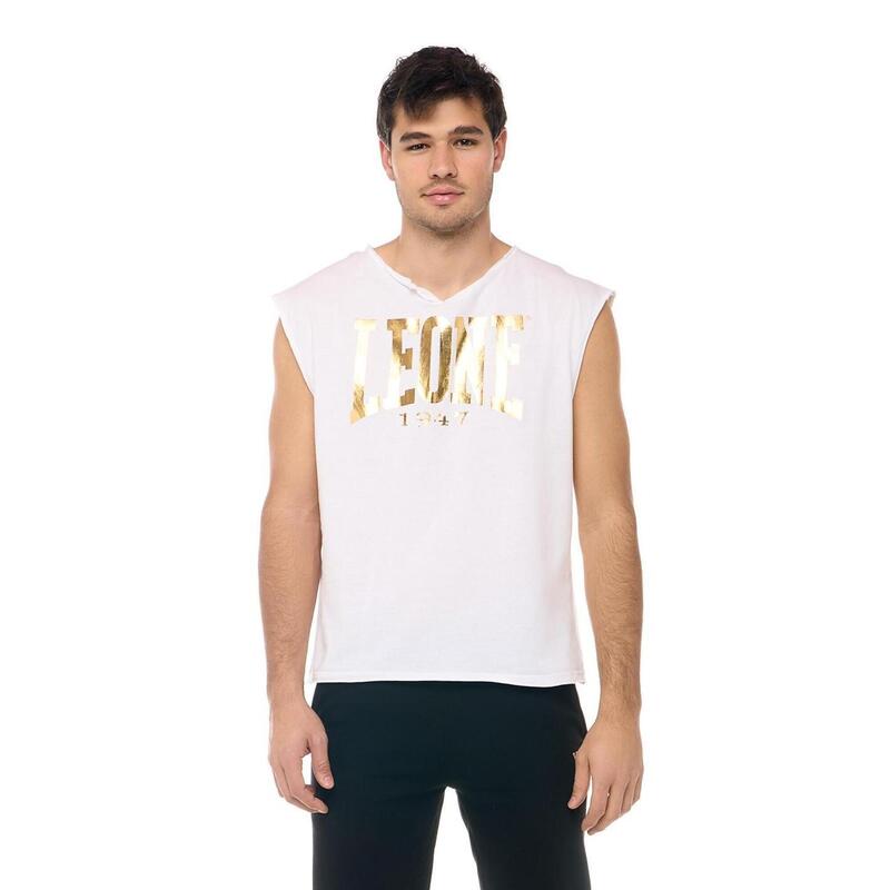 Camiseta de hombre Leone New Gold sin mangas sin rematar