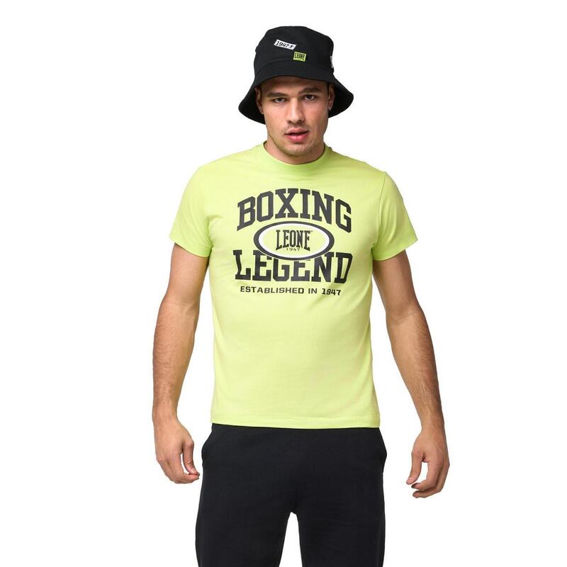 Camiseta de hombre de manga corta con estampado "Boxing Legend" Leone Active