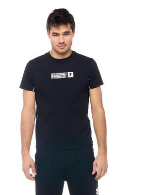 Leone zwart-wit heren t-shirt met korte mouwen