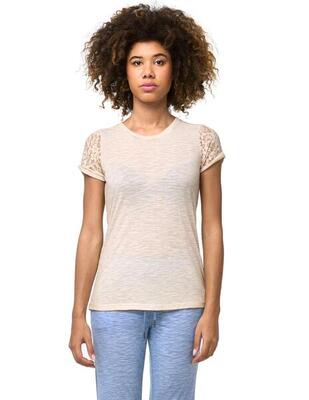Leone lace dames-t-shirt met korte mouwen