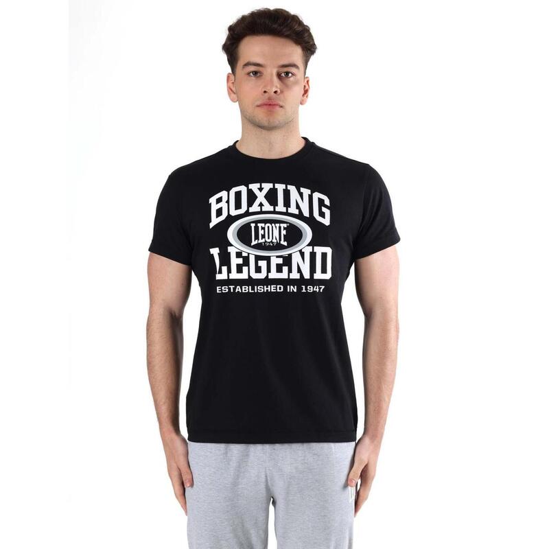 Heren T-shirt met korte mouwen en "Boxing Legend" Leone Active-print