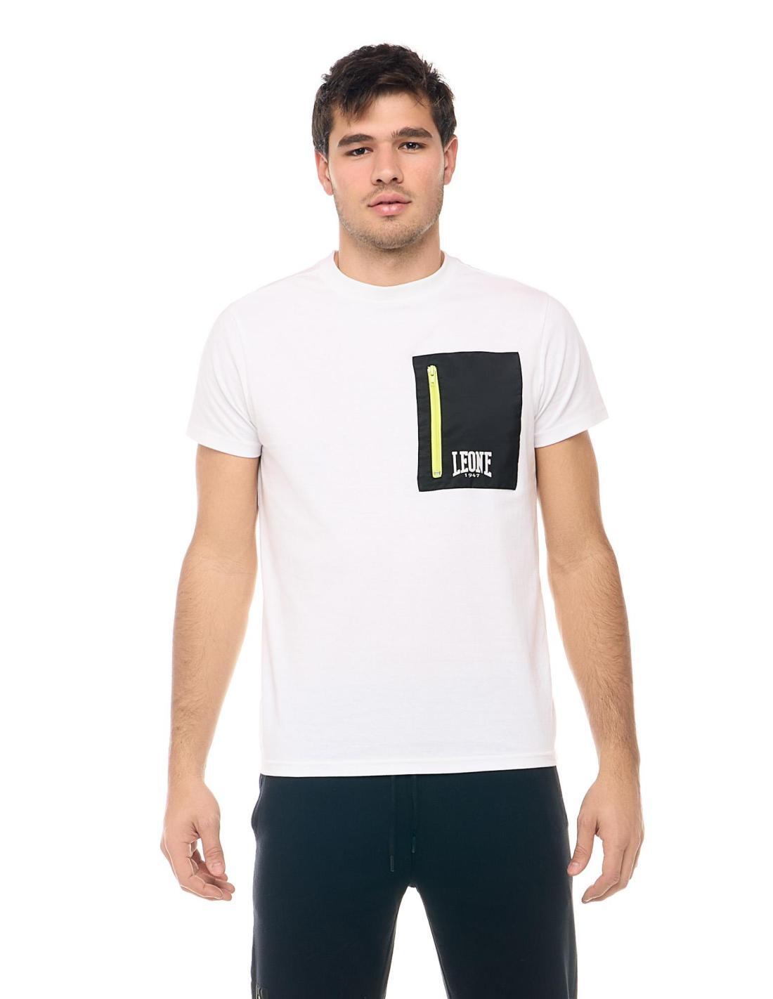 LEONE 1947 APPAREL T-shirt a maniche corte uomo con tasca con zip Leone Active