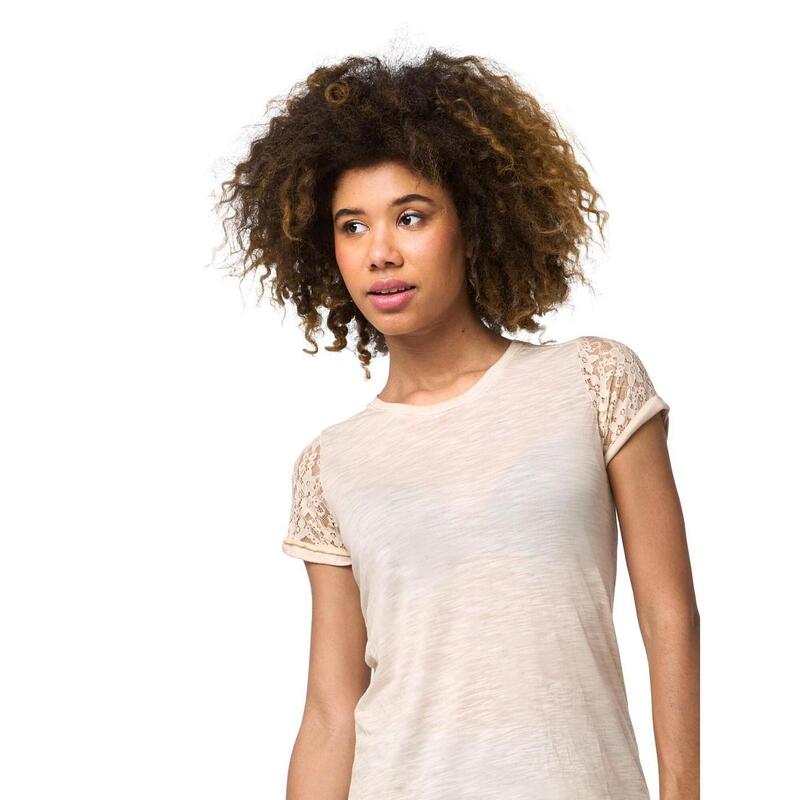 Leone Lace dames-T-shirt met korte mouwen