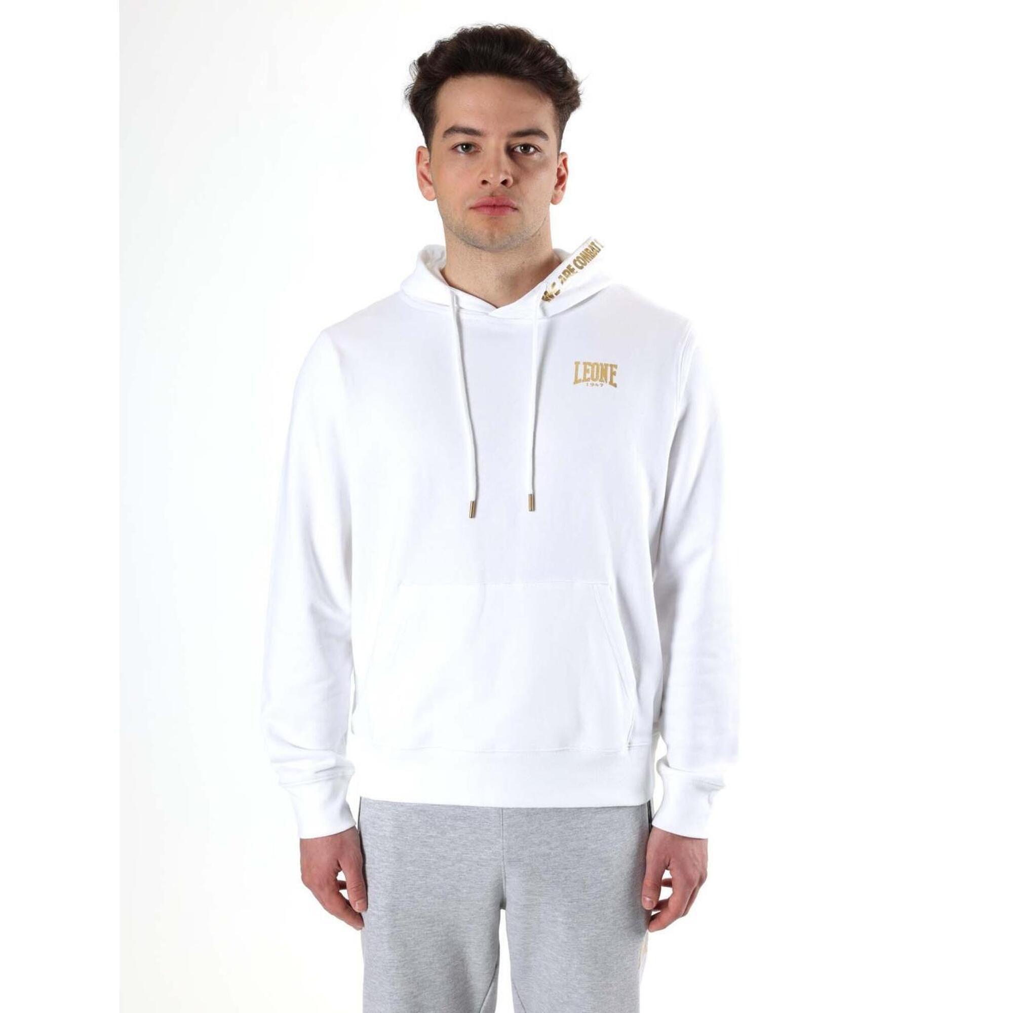Leone 1947 Apparel - Sweat À Capuche Sans Sweat-shirt Leone New Gold Pour Hommes - Sweat-shirt - Blanc|jaune - 6 À 8 Ans - Decathlon