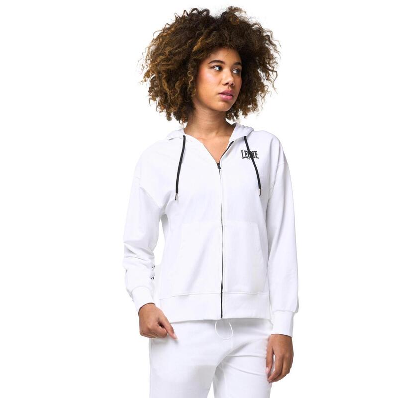 Chándal de mujer Leone New Basic con sudadera y pantalón sin forro polar