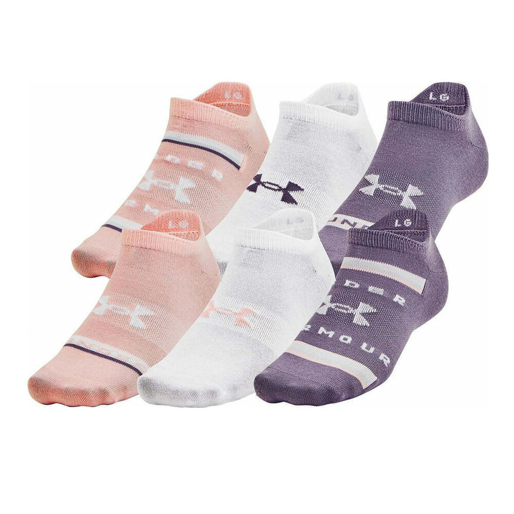 Under Armour Essential Socken Damen, 6 Paar – Rosa/Weiß/Lila 2/2