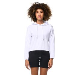 Sweat-shirt court à enfiler femme Leone Basic avec capuche