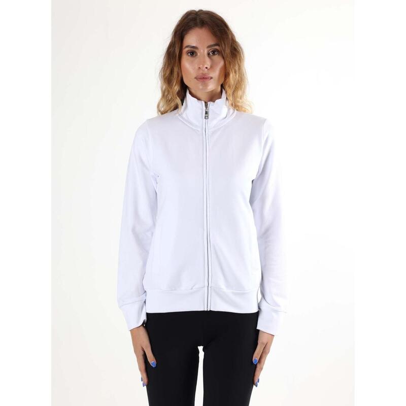 Sweat-shirt femme Leone Basic avec col et fermeture éclair