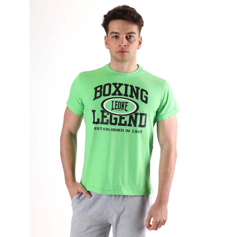 Heren T-shirt met korte mouwen en "Boxing Legend" Leone Active-print