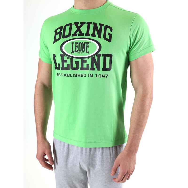 Heren T-shirt met korte mouwen en "Boxing Legend" Leone Active-print