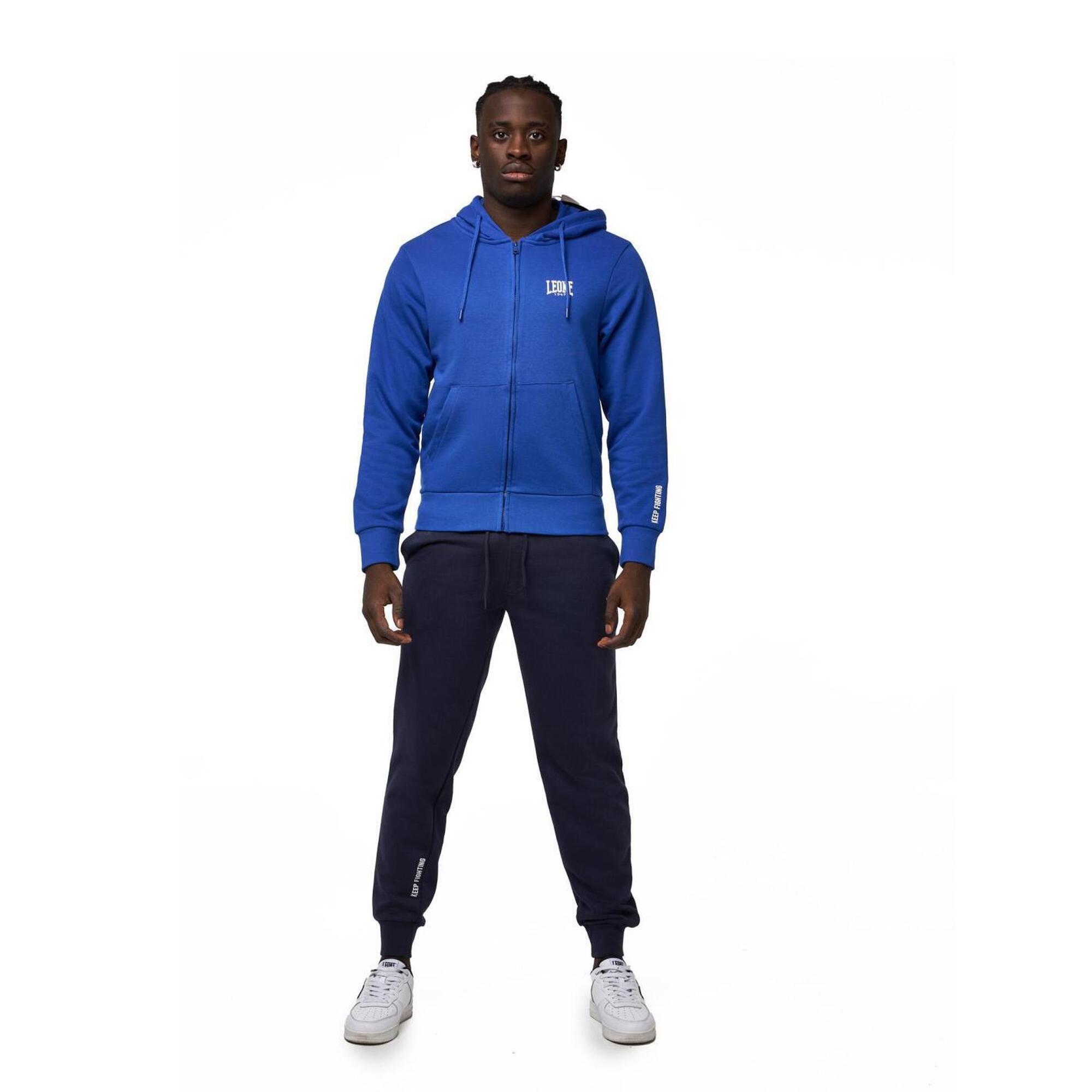 Leone 1947 Apparel - Survêtement Homme Leone Basic Avec Sweat À Capuche Et Pantalon - Survêtement - Bleu - 36 Xs - Decathlon