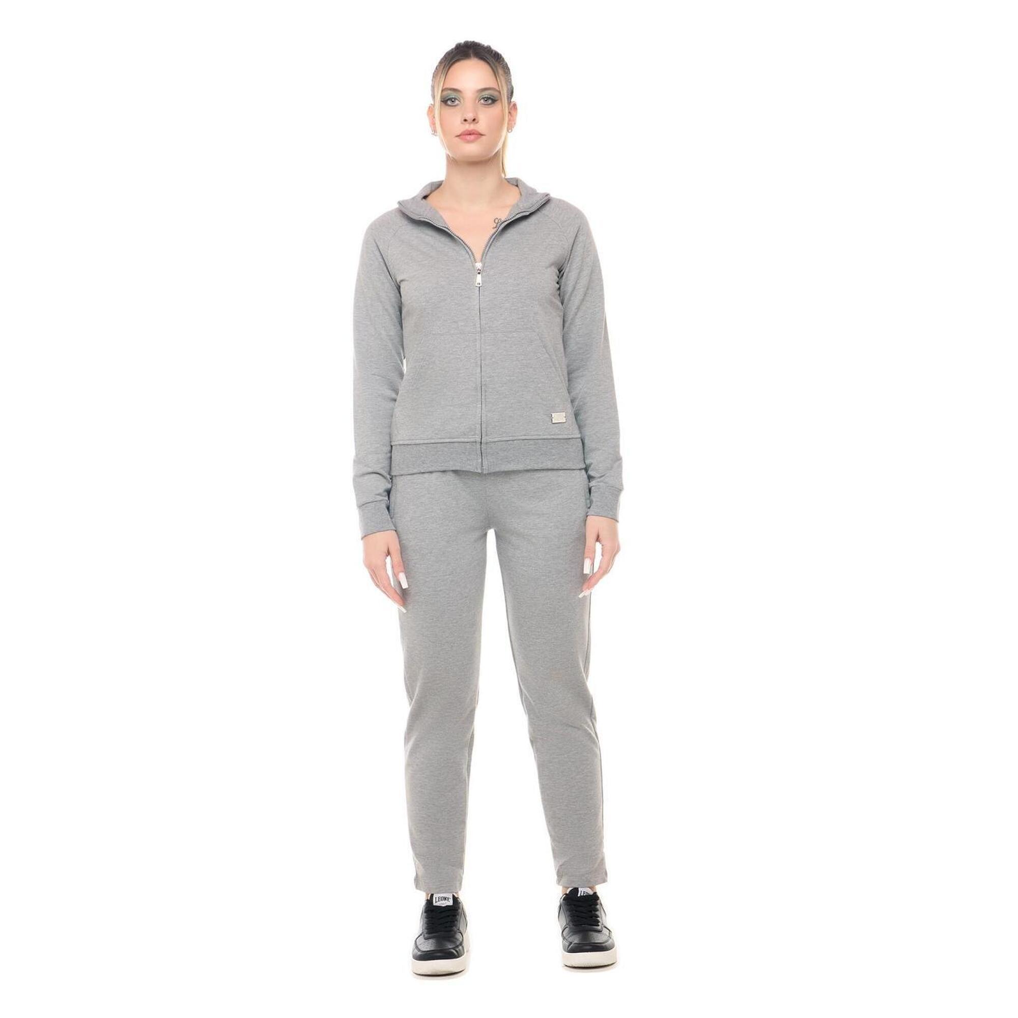 Leone 1947 Apparel - Survêtement Femme Leone Be Glam Non Polaire Avec Col Et Zip - Survêtement - Gris - 10 À 12 Ans - Decathlon