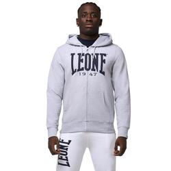 Leone Basic Sudadera con capucha y cremallera para hombre